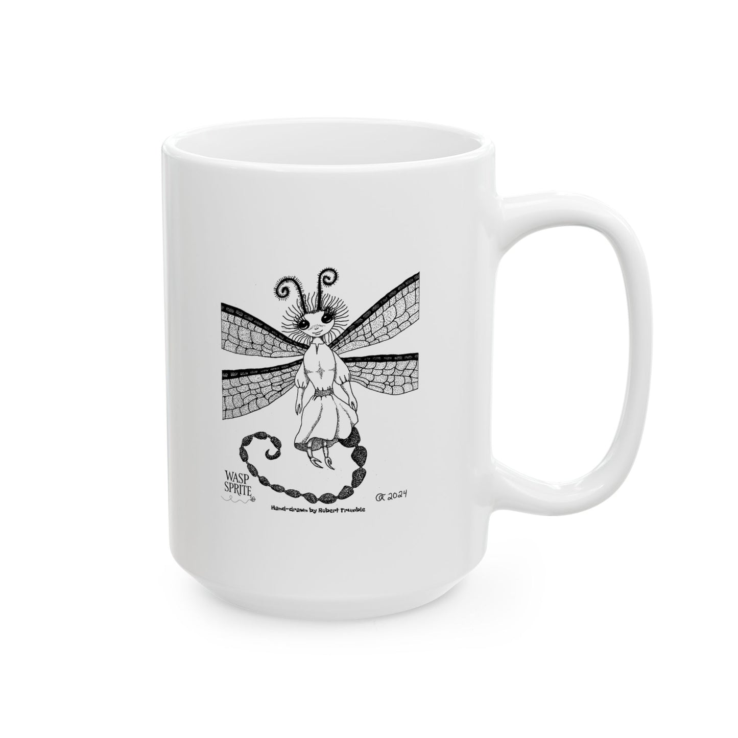 Wasp Sprite β Mystical Insect Folk Coffee Mug