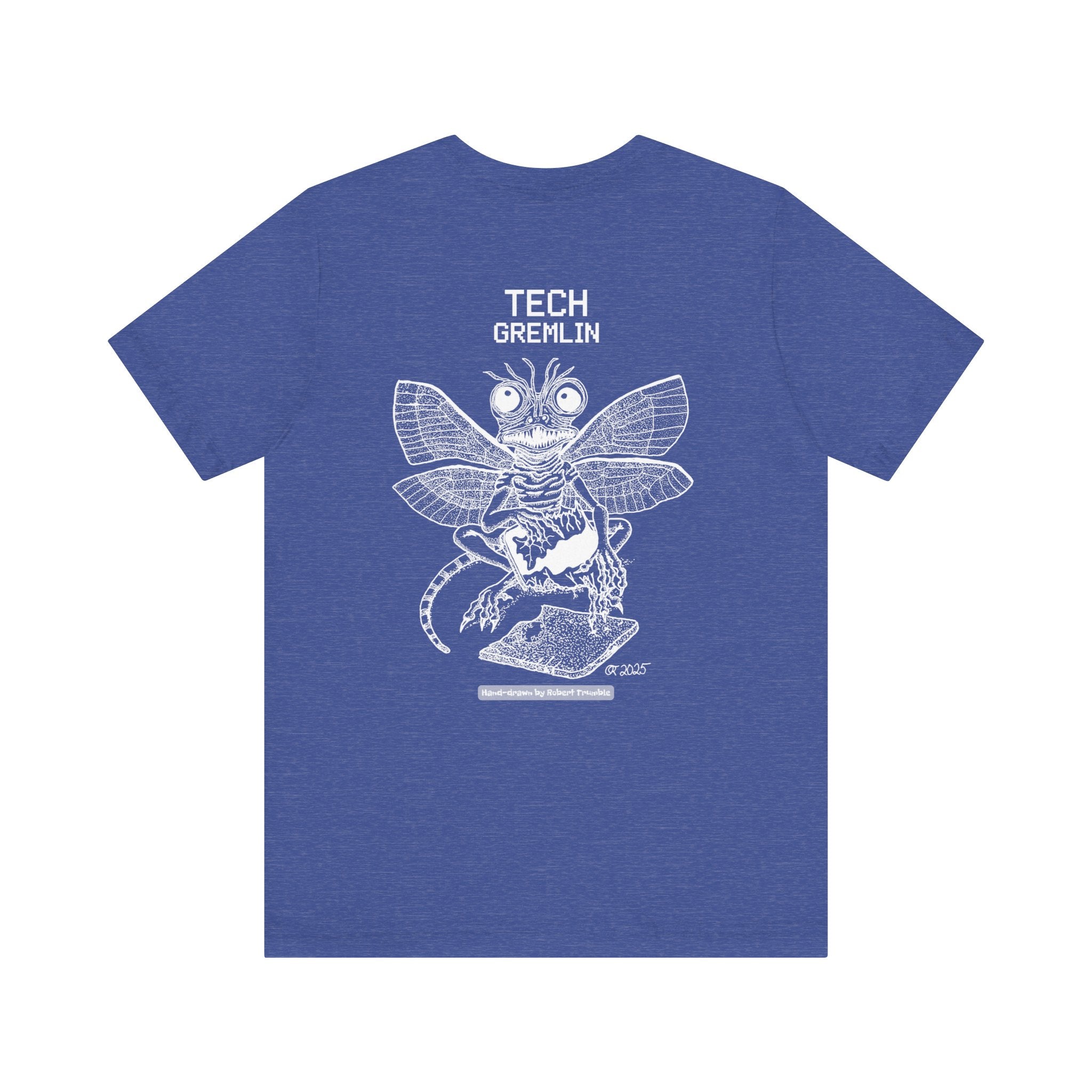 Tech Gremlin Logo Tee – Mischievous Creature Shirt | Hand-Drawn