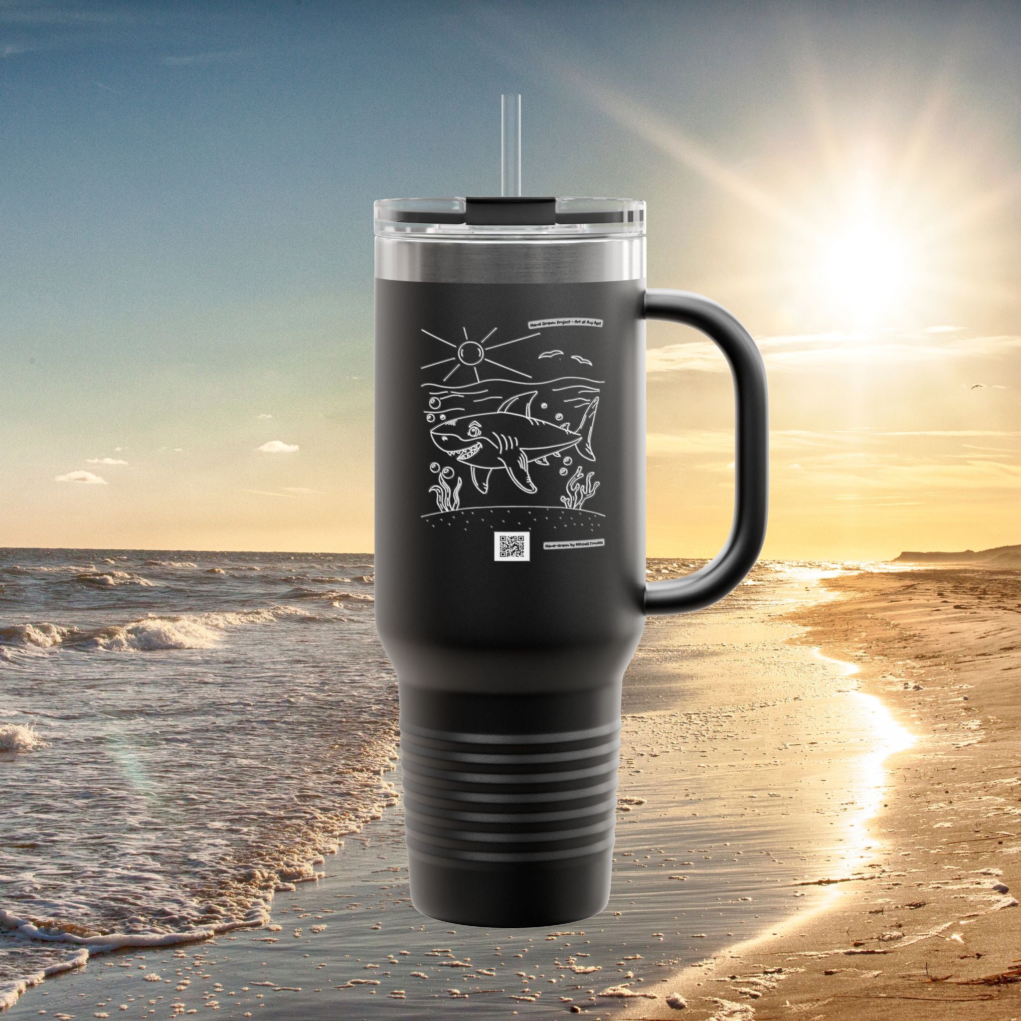 Great White Shark Travel Mug