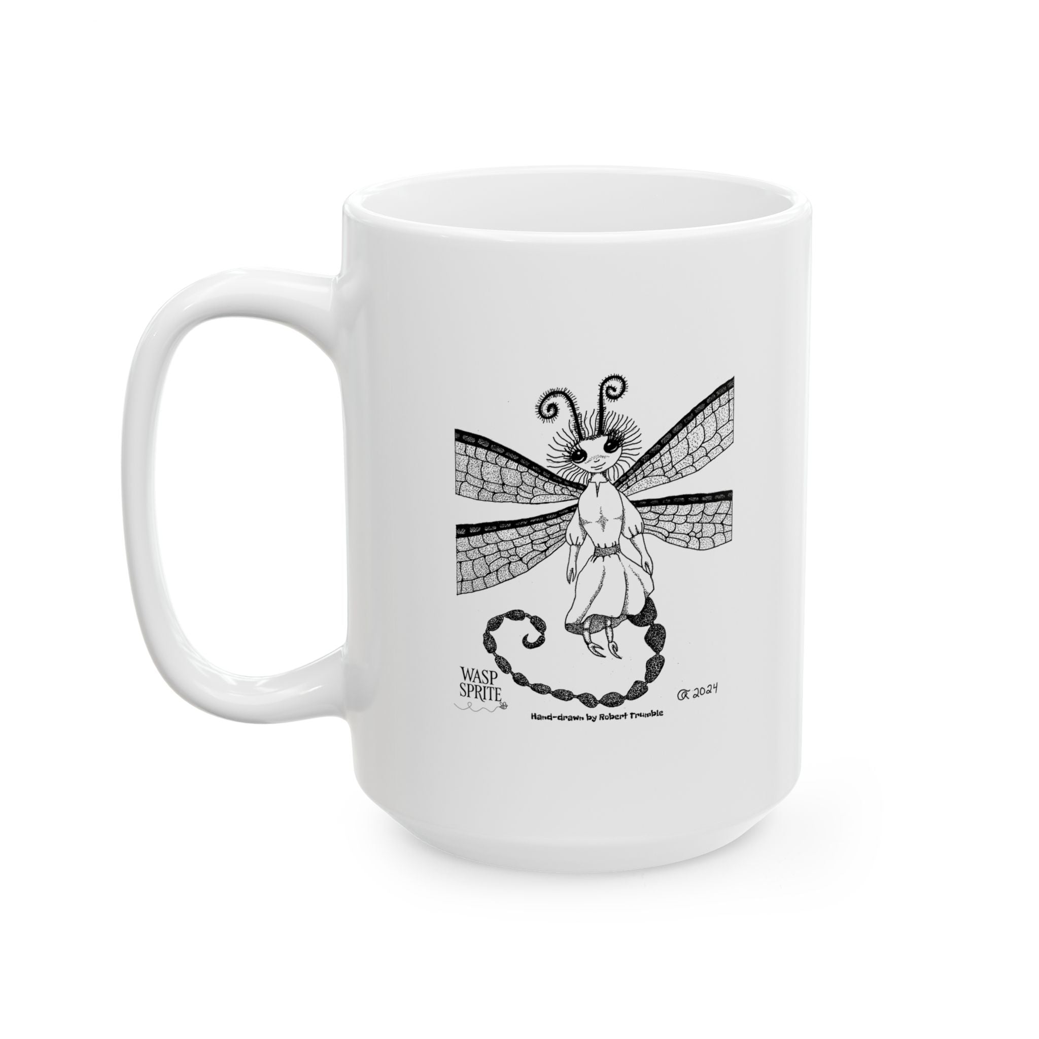 Wasp Sprite – Mystical Insect Folk Coffee Mug