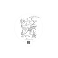 Humpback Horizons Kiss Cut Sticker | Hand-Drawn Ocean Art