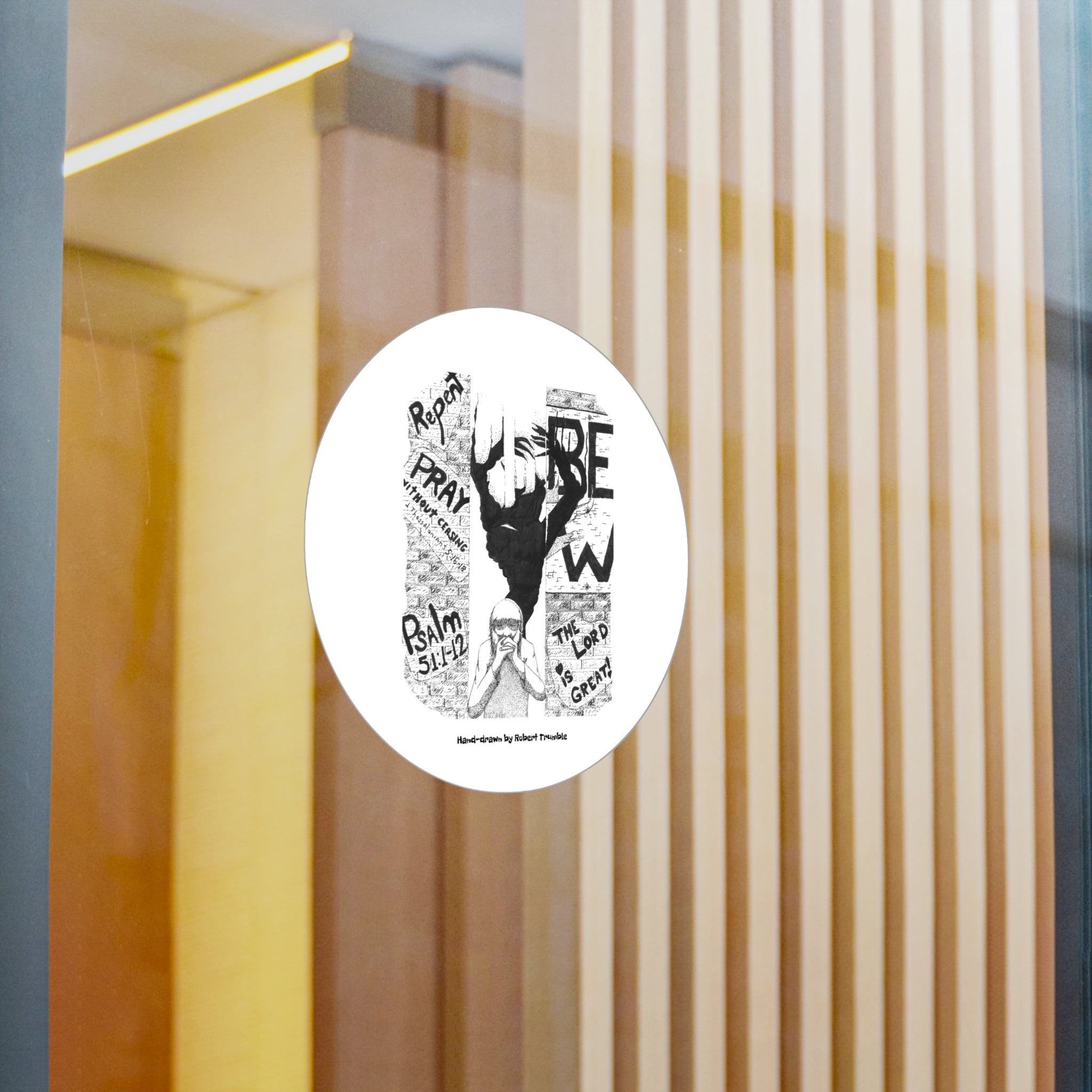 Pray — Spiritual Reflection Kiss-Cut Sticker