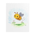 Sunny the Bee Wall Art | Cute Bee Nursery Print | Hand Drawn Bumblebee Art