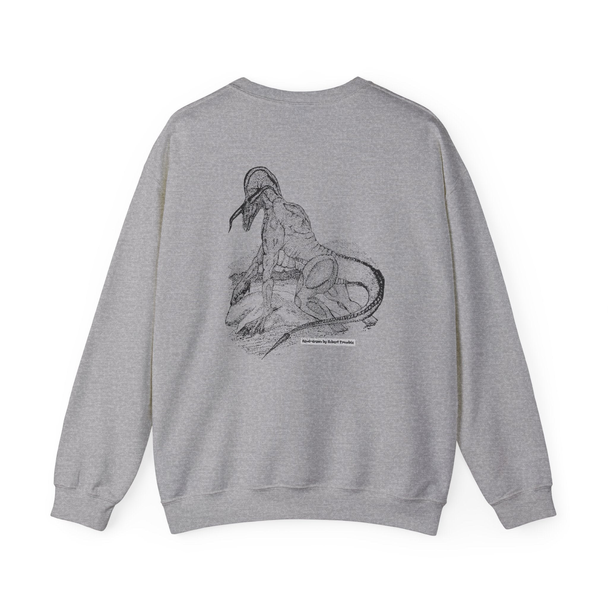 Landdrake Legends Gildan 18000 Sweatshirt | Robert Trumble's Hand-Drawn Dragon Art
