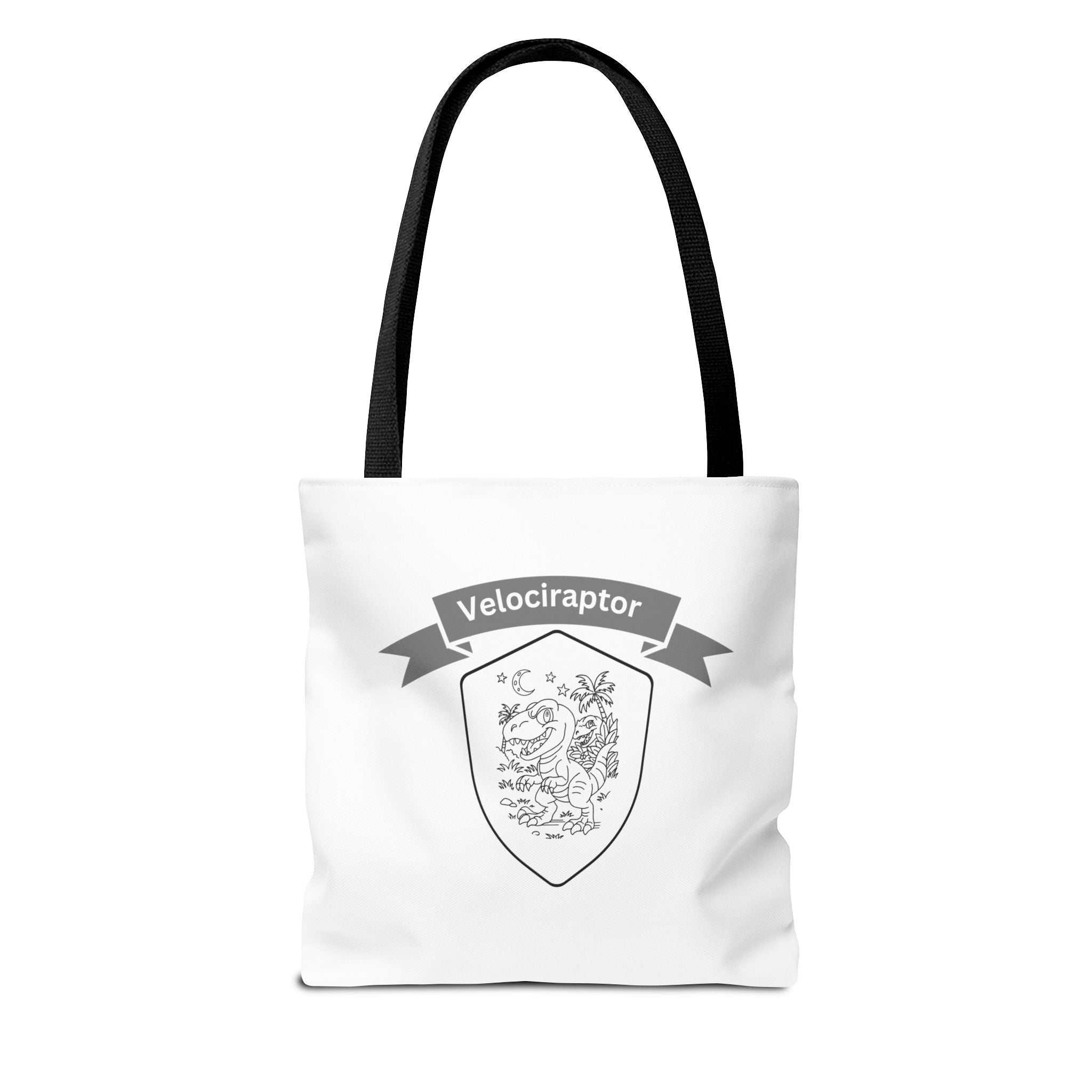 Velociraptor Tote Bag | Hand-Drawn Dino Design by Mitchell Trumble | Reusable Eco-Friendly Tote