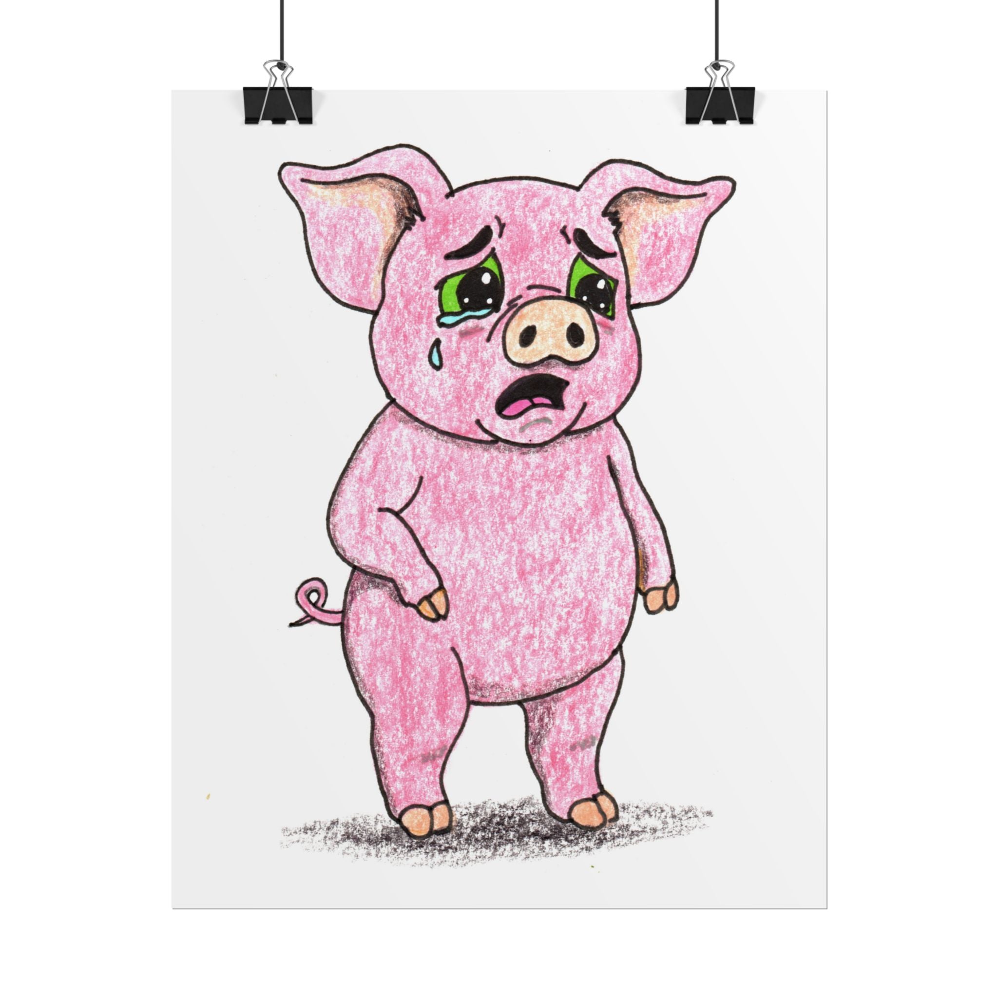 Percy was scared of his doctor's checkup | Brave Little Critters | Printable or Framed Print