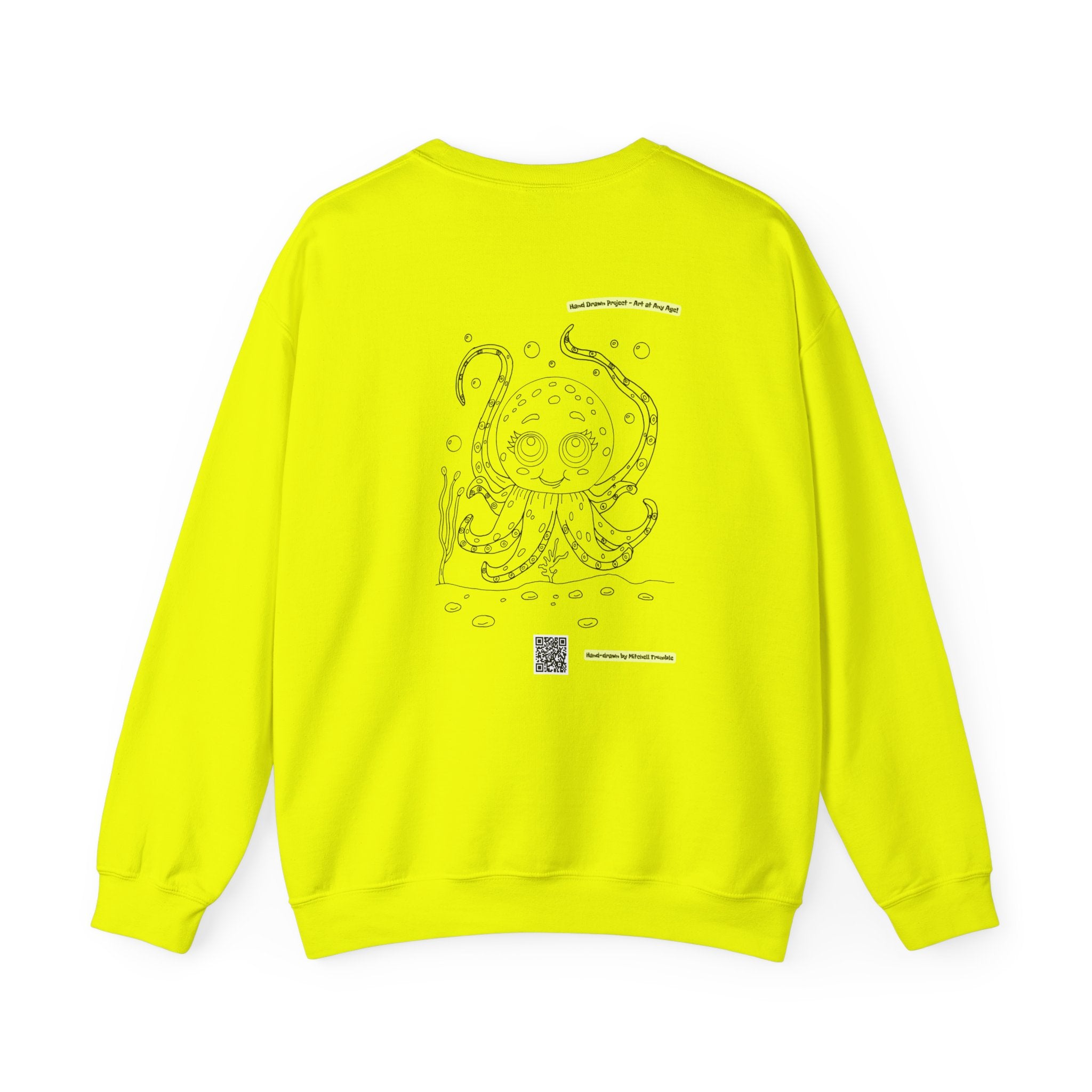 Octopus – Hand-Drawn Coloring Book Sweatshirt