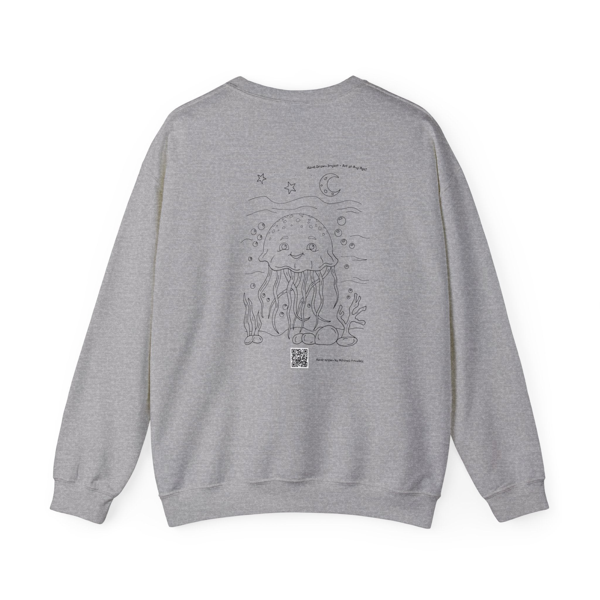 Smiling Jellyfish – Cozy Ocean Sweatshirt