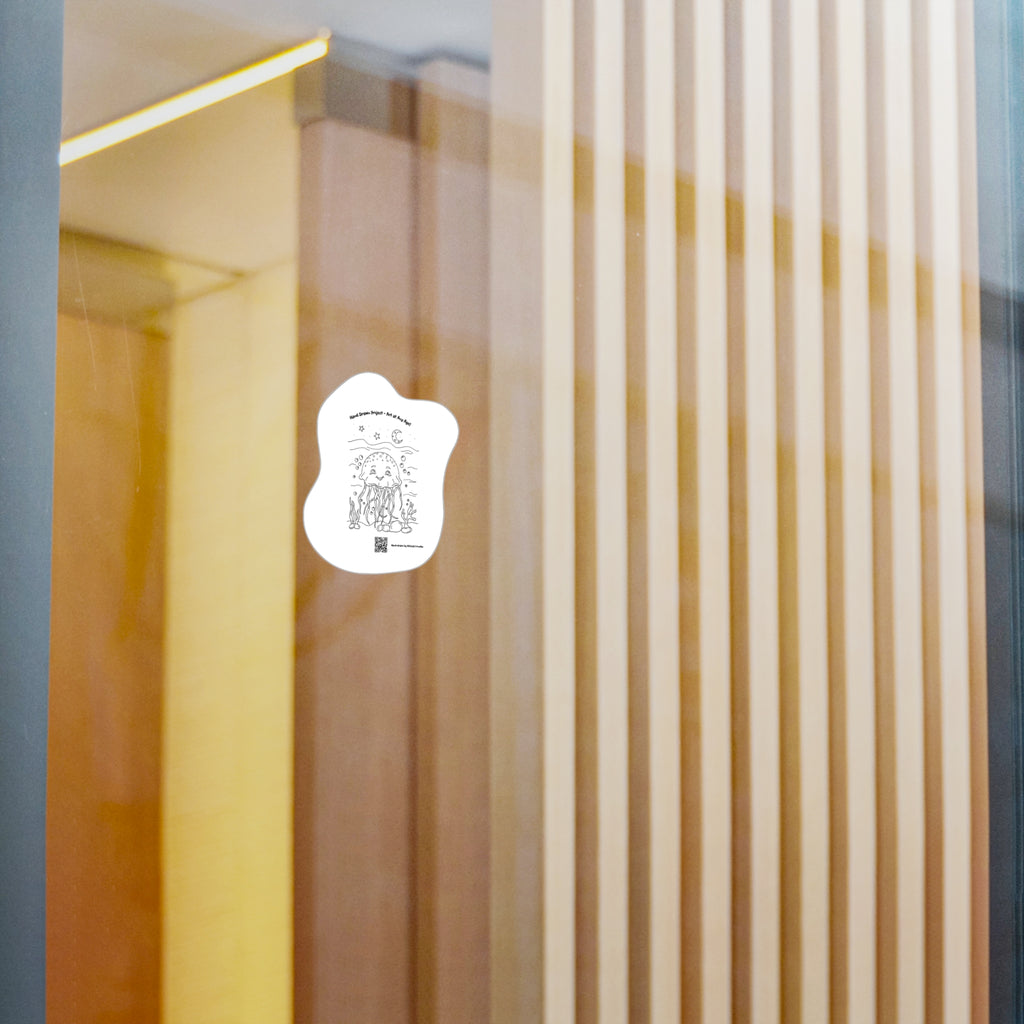 Smiling Jellyfish – Ocean Critter Kiss-Cut Sticker