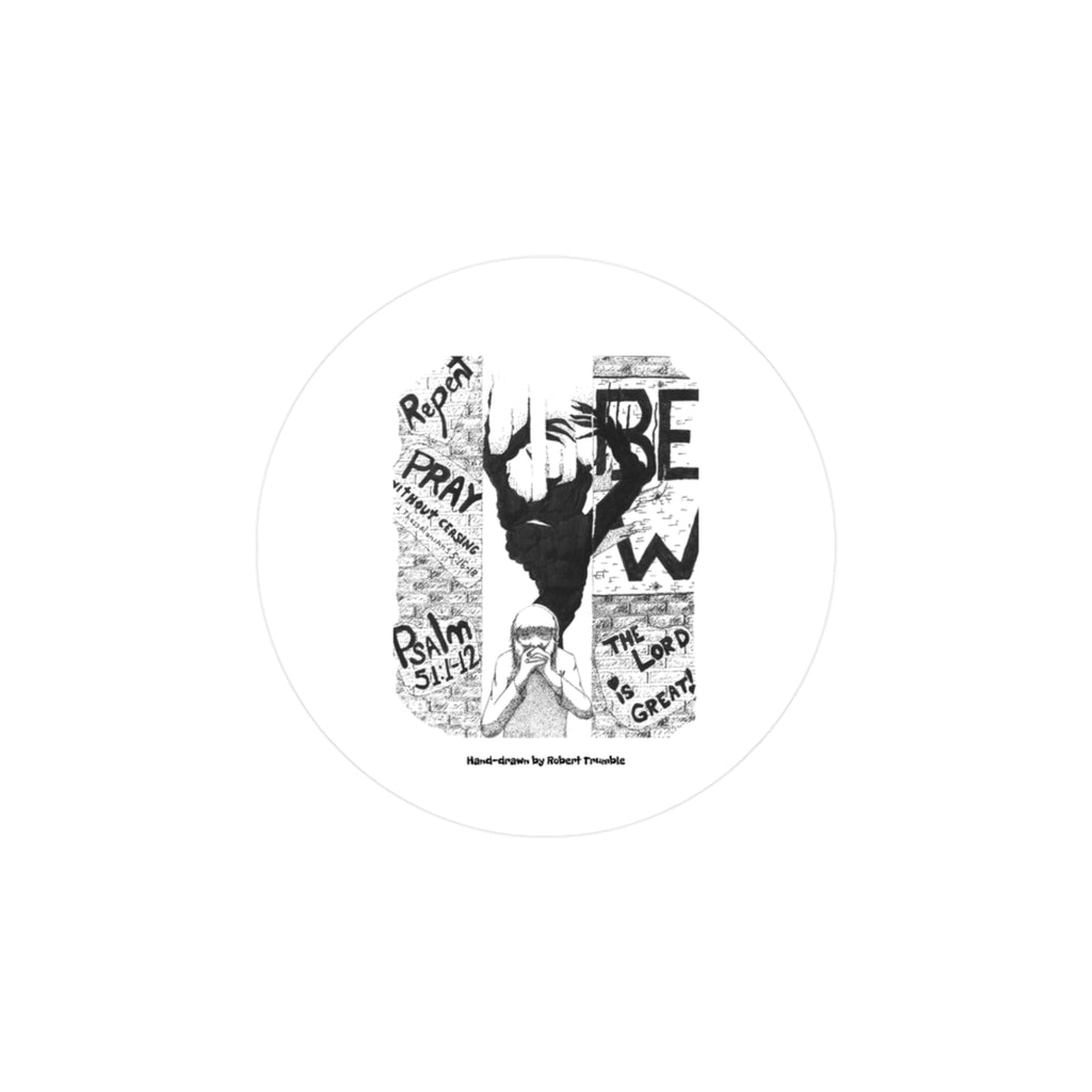 Pray — Spiritual Reflection Kiss-Cut Sticker