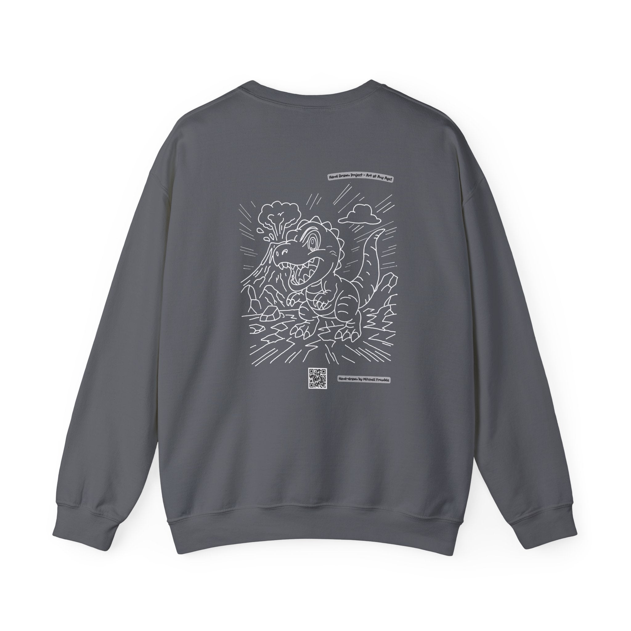 T-Rex Crewneck Sweatshirt – Unisex | Fun Dinosaur Gift for Kids & Adults, Cozy Fall & Halloween Wear