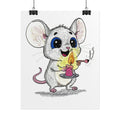 Mouse Found His Light Art Print | Lost & Found Critter Wall Decor | Hand Drawn Mouse Illustration