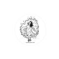 Fire Witch Kiss Cut Sticker
