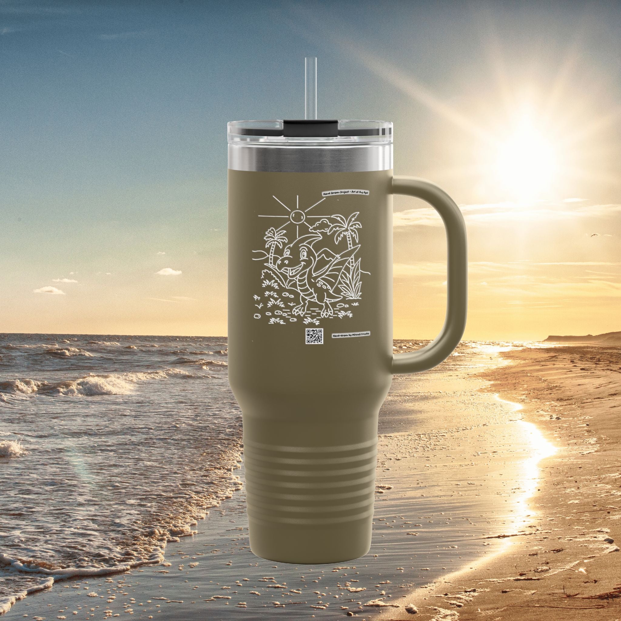 Pterodactyl Chaos Travel Mug