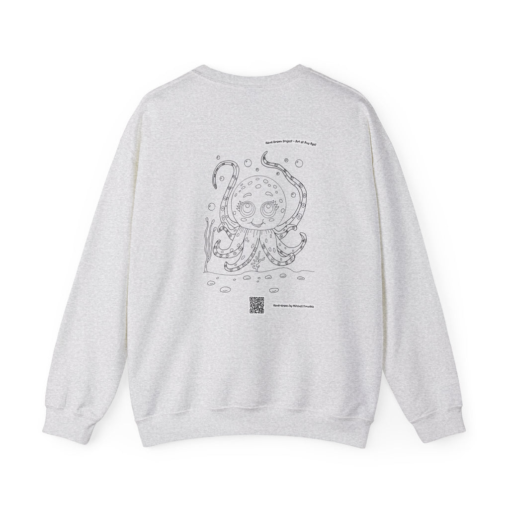 Octopus – Hand-Drawn Coloring Book Sweatshirt