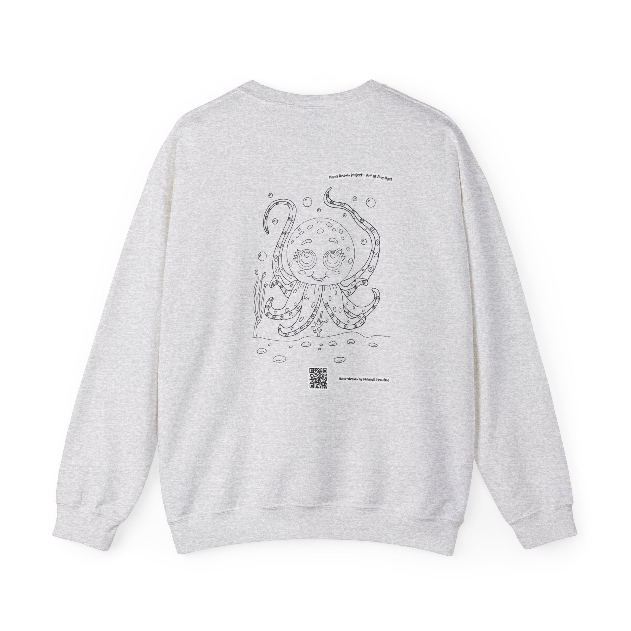 Octopus – Hand-Drawn Coloring Book Sweatshirt