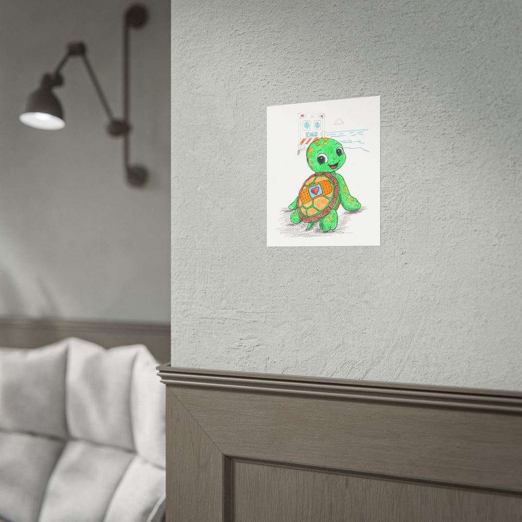 Toby Was Brave | Sea Turtle Wall Art | Brave Little Critters