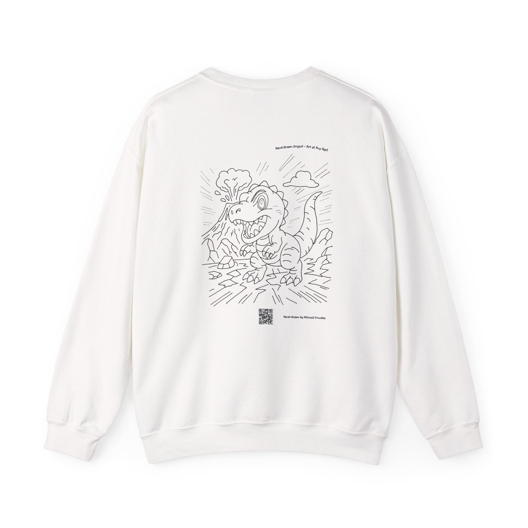 T-Rex Crewneck Sweatshirt – Unisex | Fun Dinosaur Gift for Kids & Adults, Cozy Fall & Halloween Wear