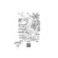 Velociraptor Vinyl Sticker | Kiss Cut Dino Decal by Mitchell Trumble | Durable Matte Finish for Laptops, Notebooks, Water Bottles
