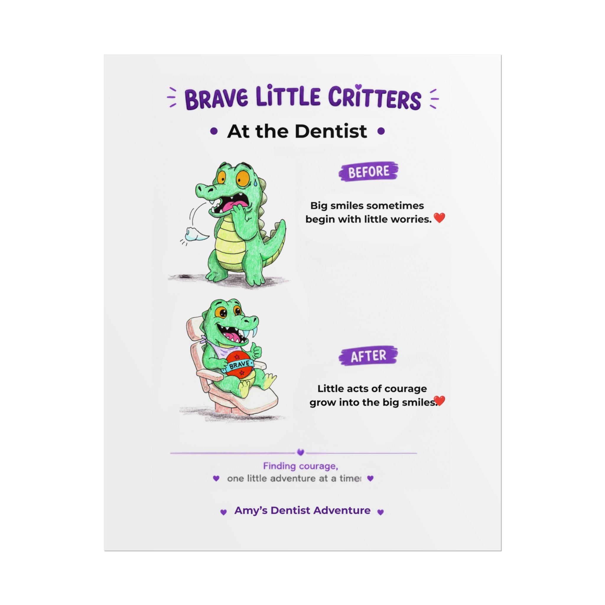 Alligator Encouragement Poster | Brave Little Critters