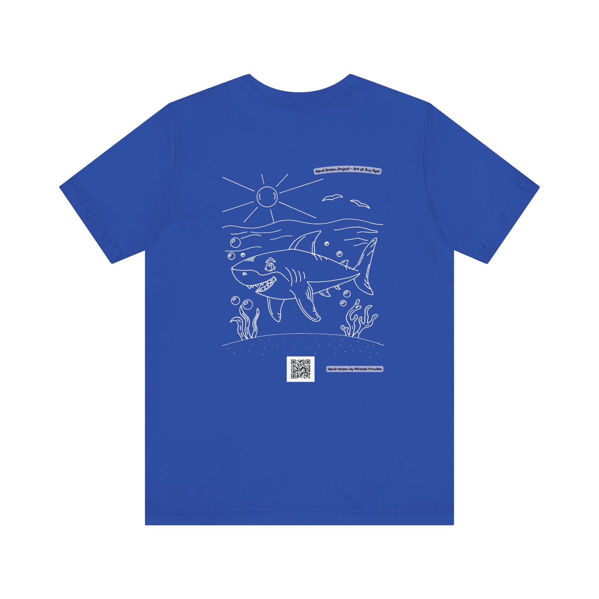 Great White Shark – Hand-Drawn Ocean Critter T-Shirt