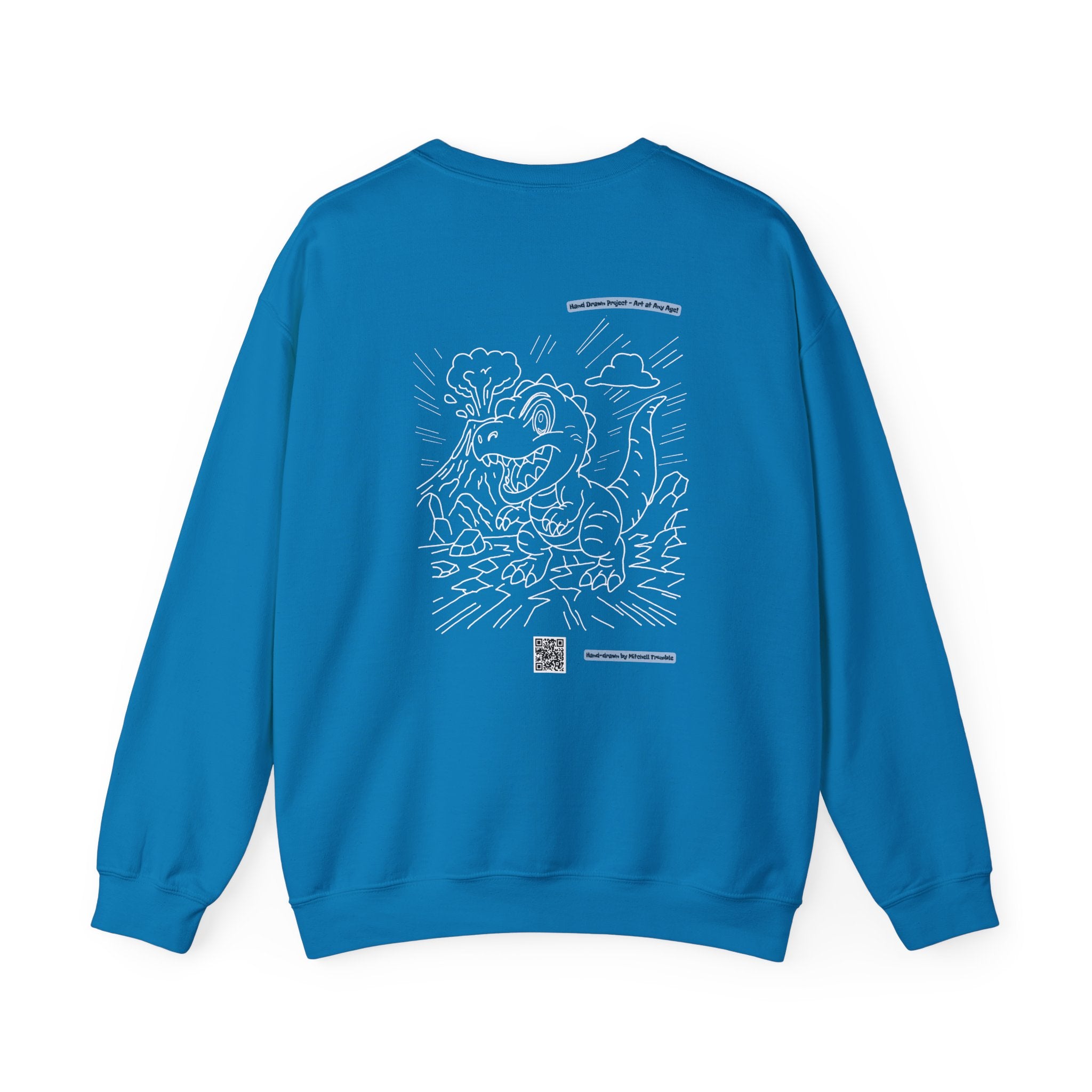 T-Rex Crewneck Sweatshirt – Unisex | Fun Dinosaur Gift for Kids & Adults, Cozy Fall & Halloween Wear