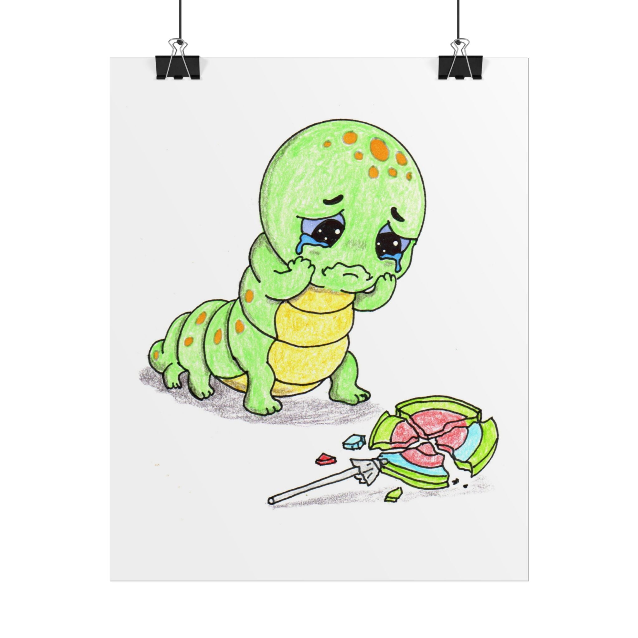 Cute Inchworm Art Print | Lost & Found Critter Wall Art