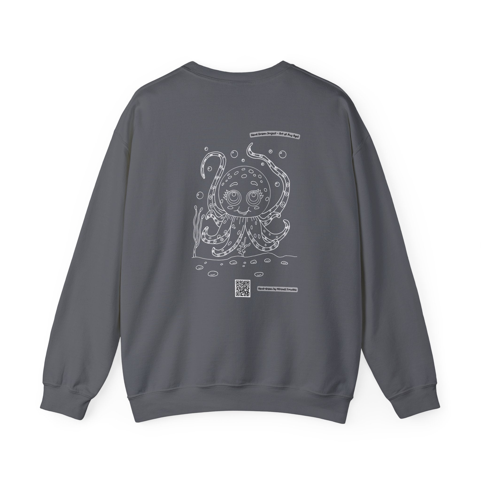 Octopus – Hand-Drawn Coloring Book Sweatshirt
