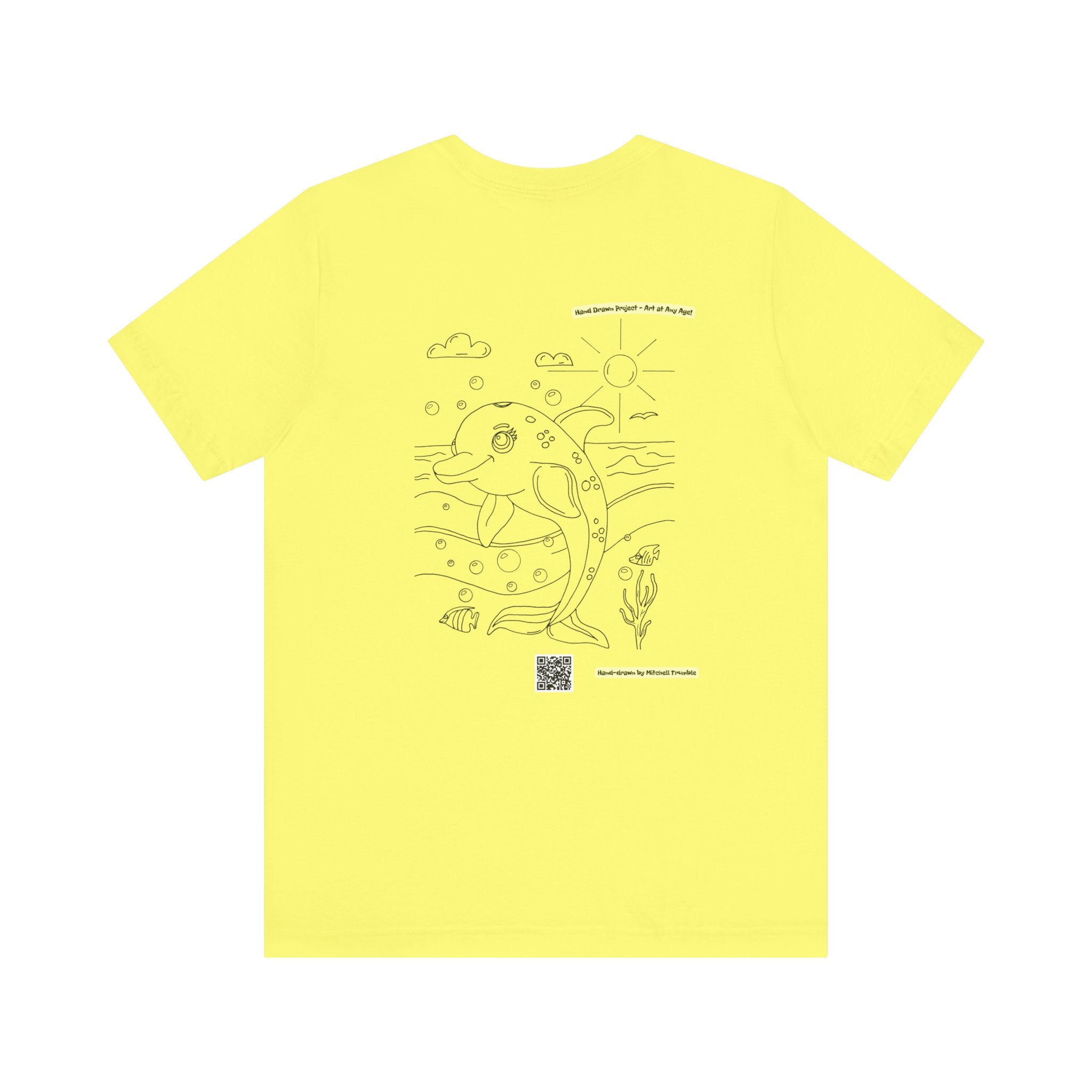 Dolphin Splash Squad Logo T-Shirt – Hand-Drawn Art