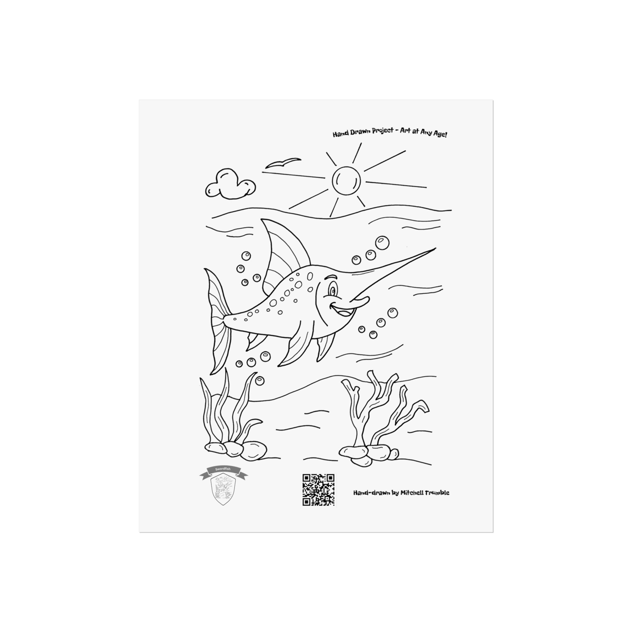 Swordfish – Ocean Strength Wall Art Poster