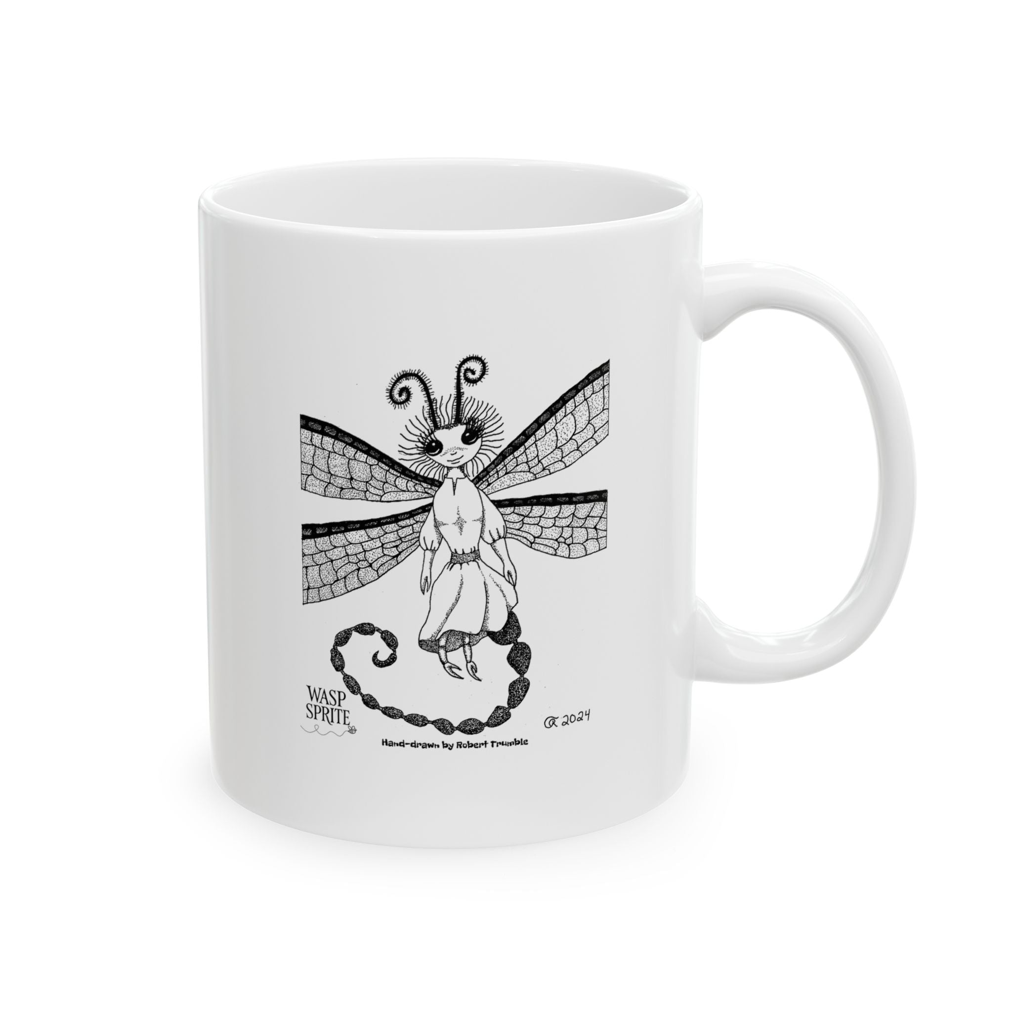 Wasp Sprite – Mystical Insect Folk Coffee Mug