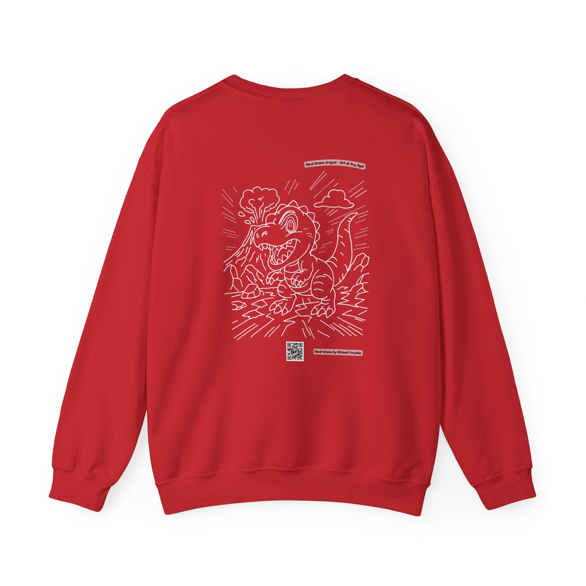 T-Rex Crewneck Sweatshirt – Unisex | Fun Dinosaur Gift for Kids & Adults, Cozy Fall & Halloween Wear