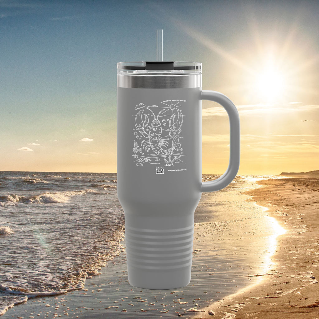 Cheerful Lobster Travel Mug – Ocean Critter Travel Mug