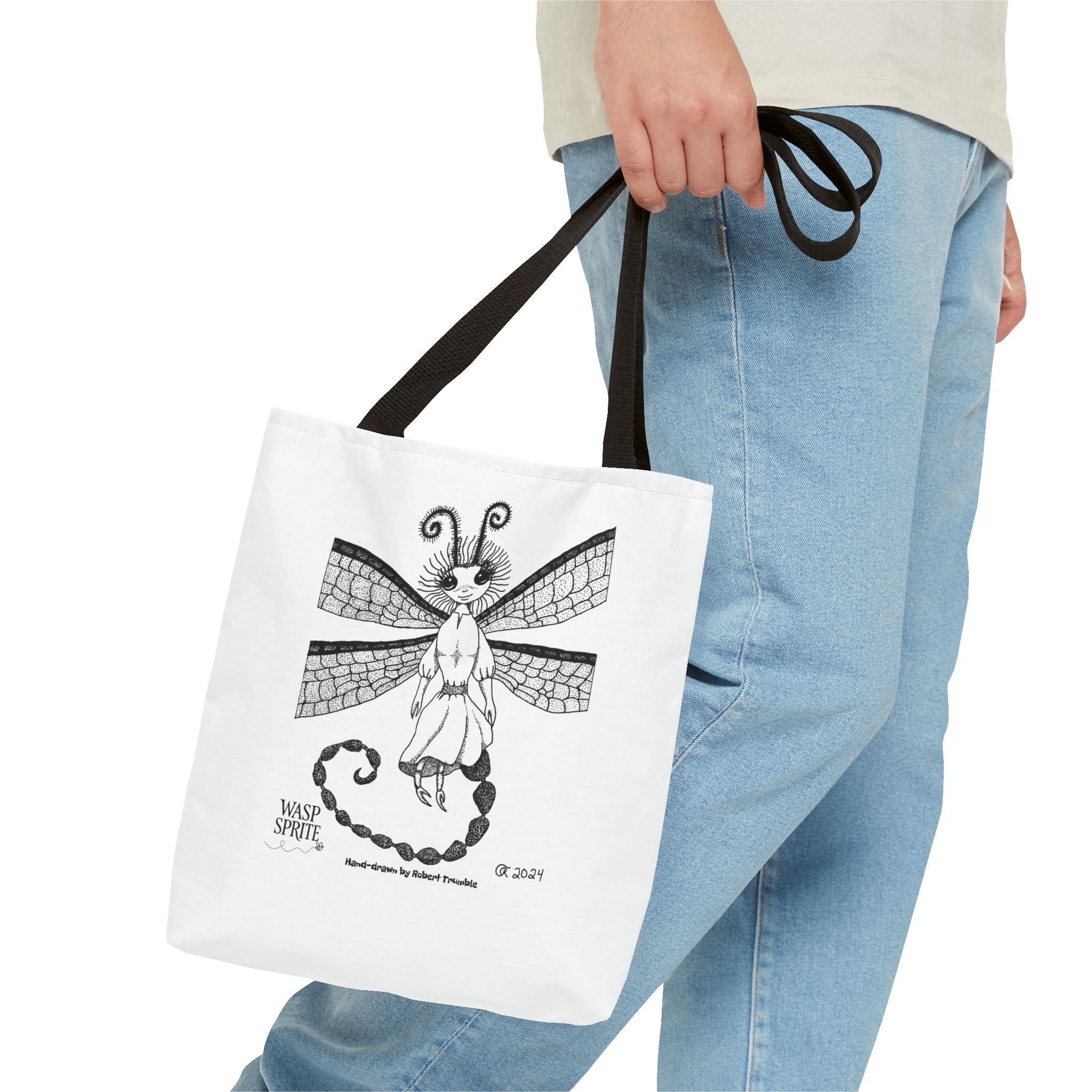 Wasp Sprite – Mystical Insect Folk Tote Bag