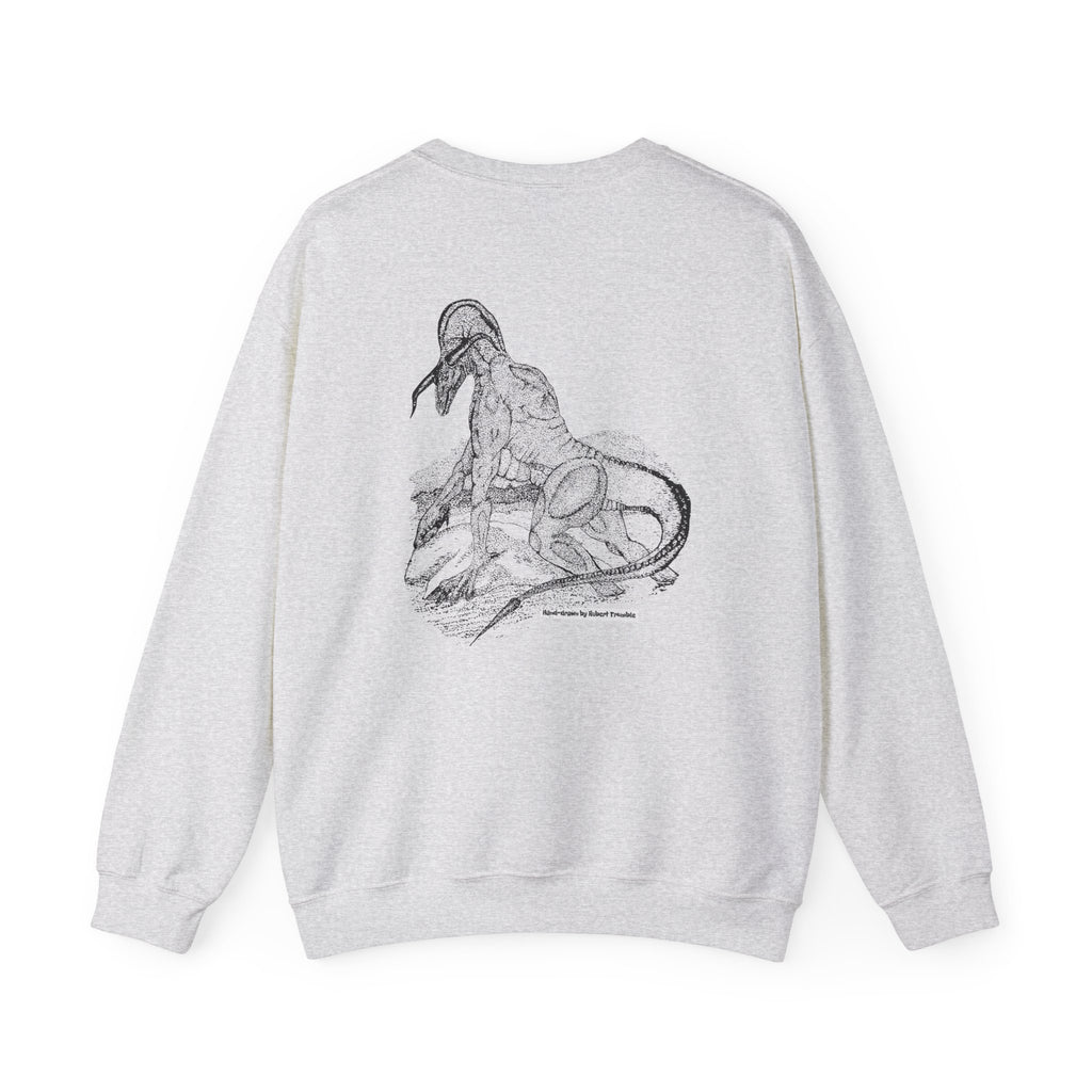 Landdrake Legends Gildan 18000 Sweatshirt | Robert Trumble's Hand-Drawn Dragon Art