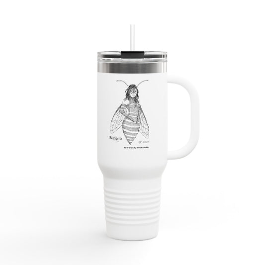 Bee Sprite – Travel Mug | Hand-Drawn Fantasy Art by Robert Trumble