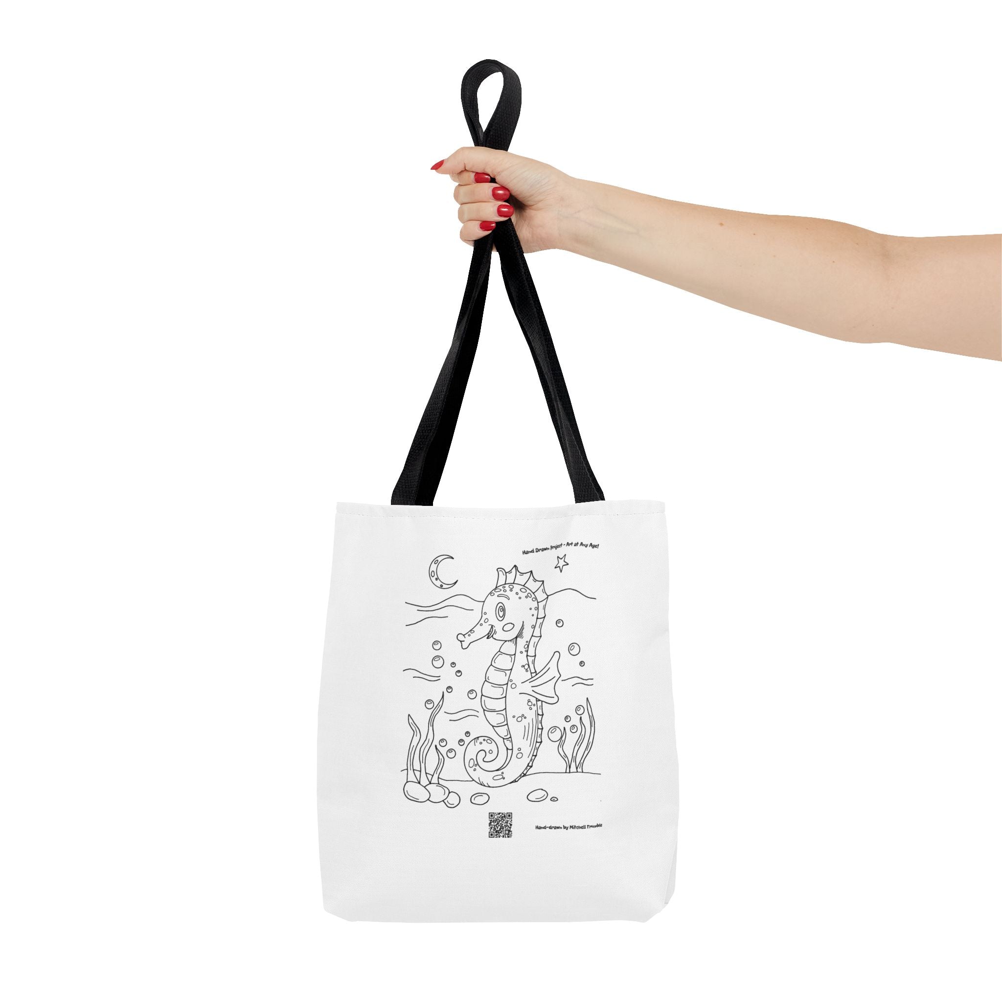 Adorable Seahorse Ocean Tote Bag