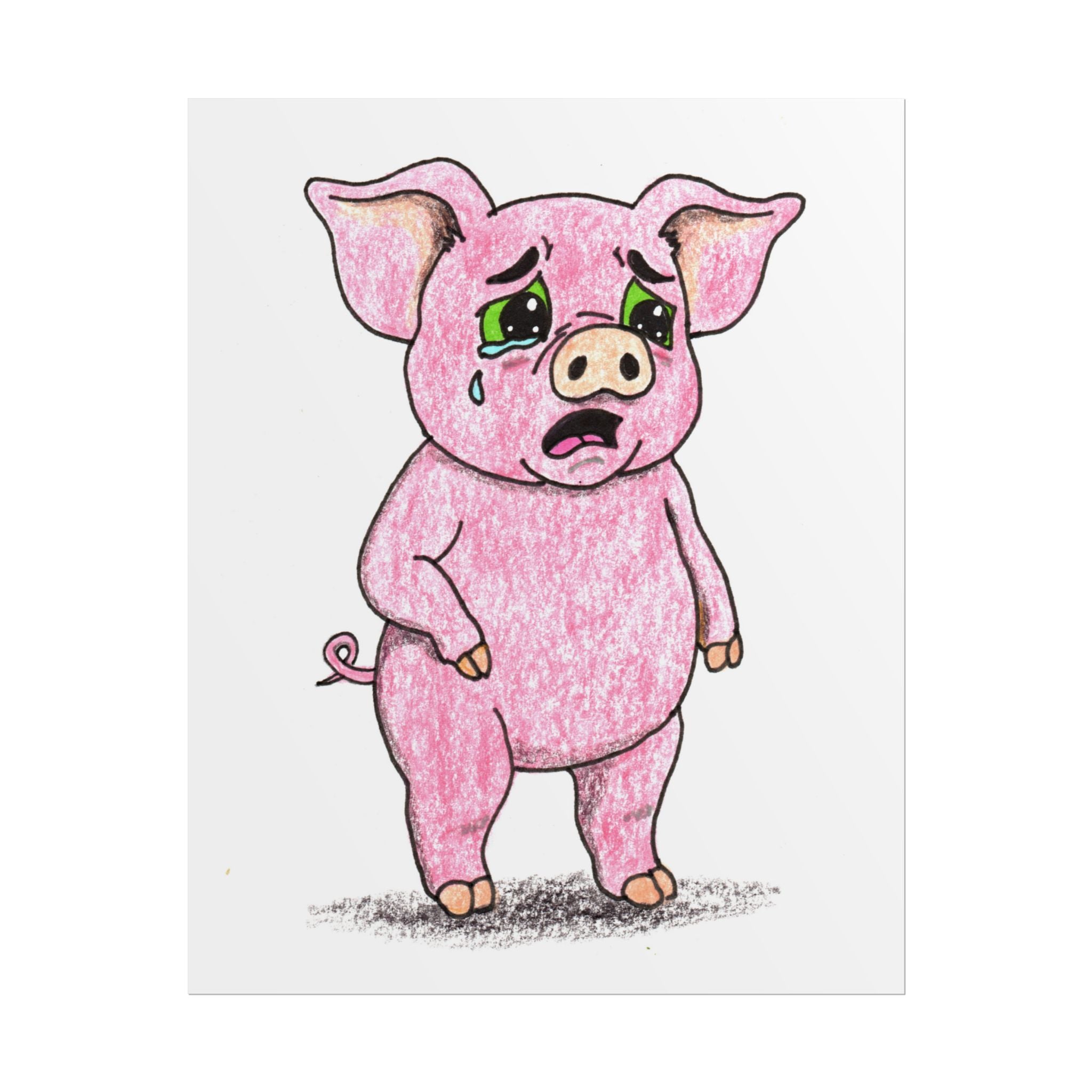 Percy was scared of his doctor's checkup | Brave Little Critters | Printable or Framed Print