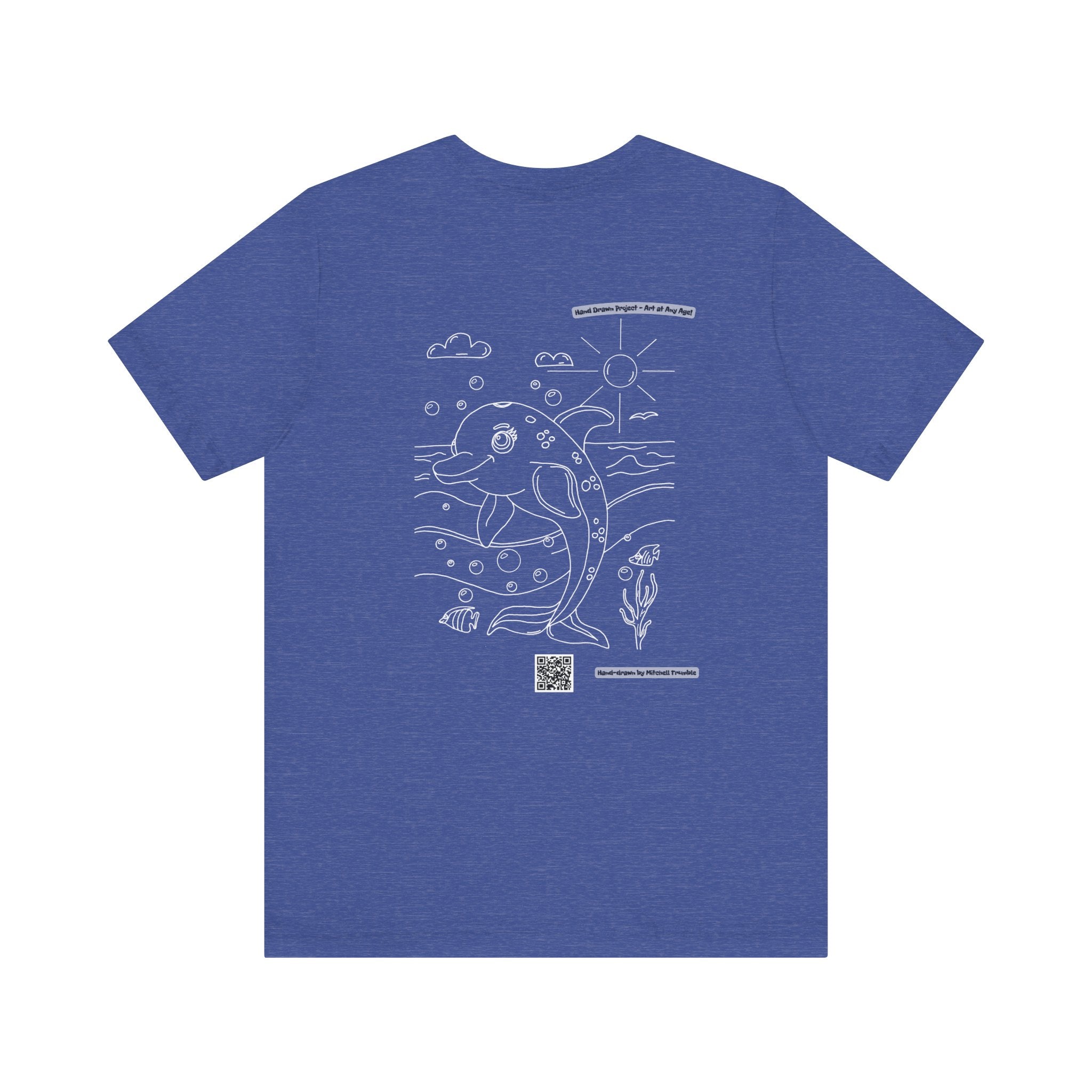 Dolphin Splash Squad Logo T-Shirt – Hand-Drawn Art