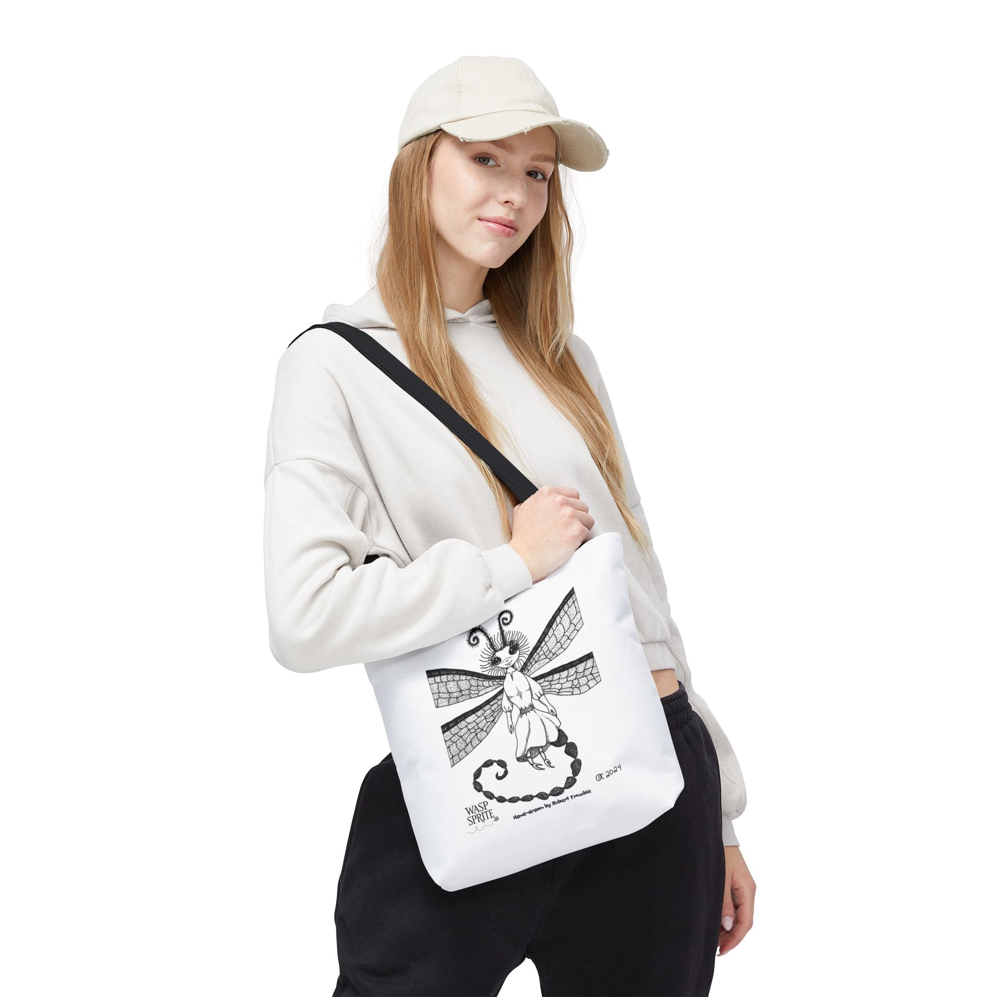 Wasp Sprite – Mystical Insect Folk Tote Bag