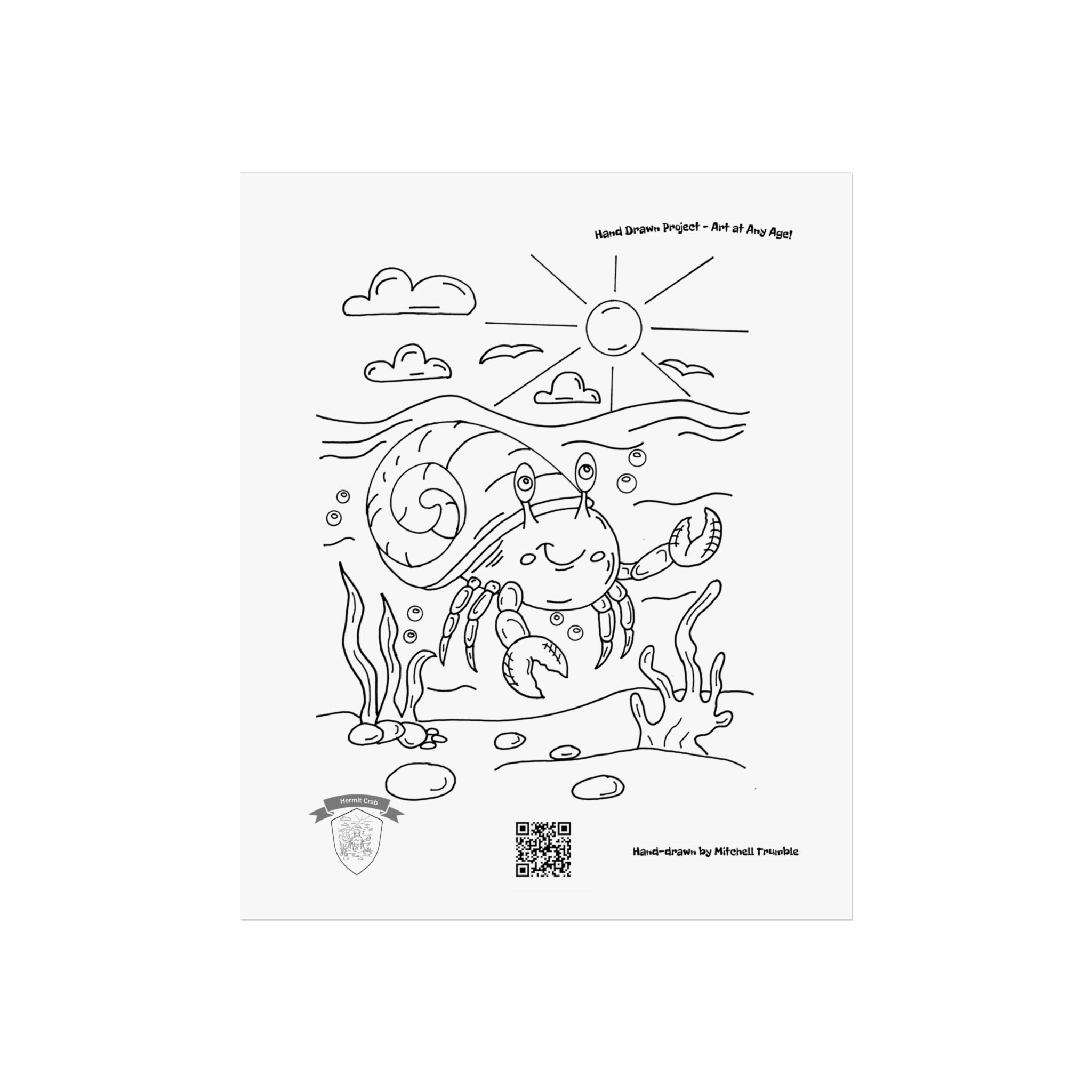 Cute Crab 1 Art Poster