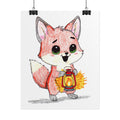 Found Her Fire Fox Art Print | Hand Drawn Woodland Fox Wall Art | Lost & Found Critters