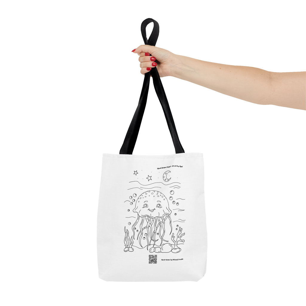 Smiling Jellyfish – Ocean Critter Tote Bag