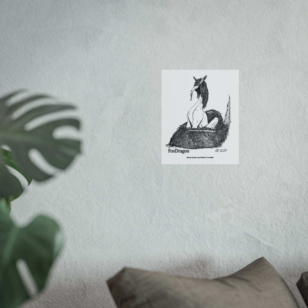 FoxDragon Mythical Wall Art Poster
