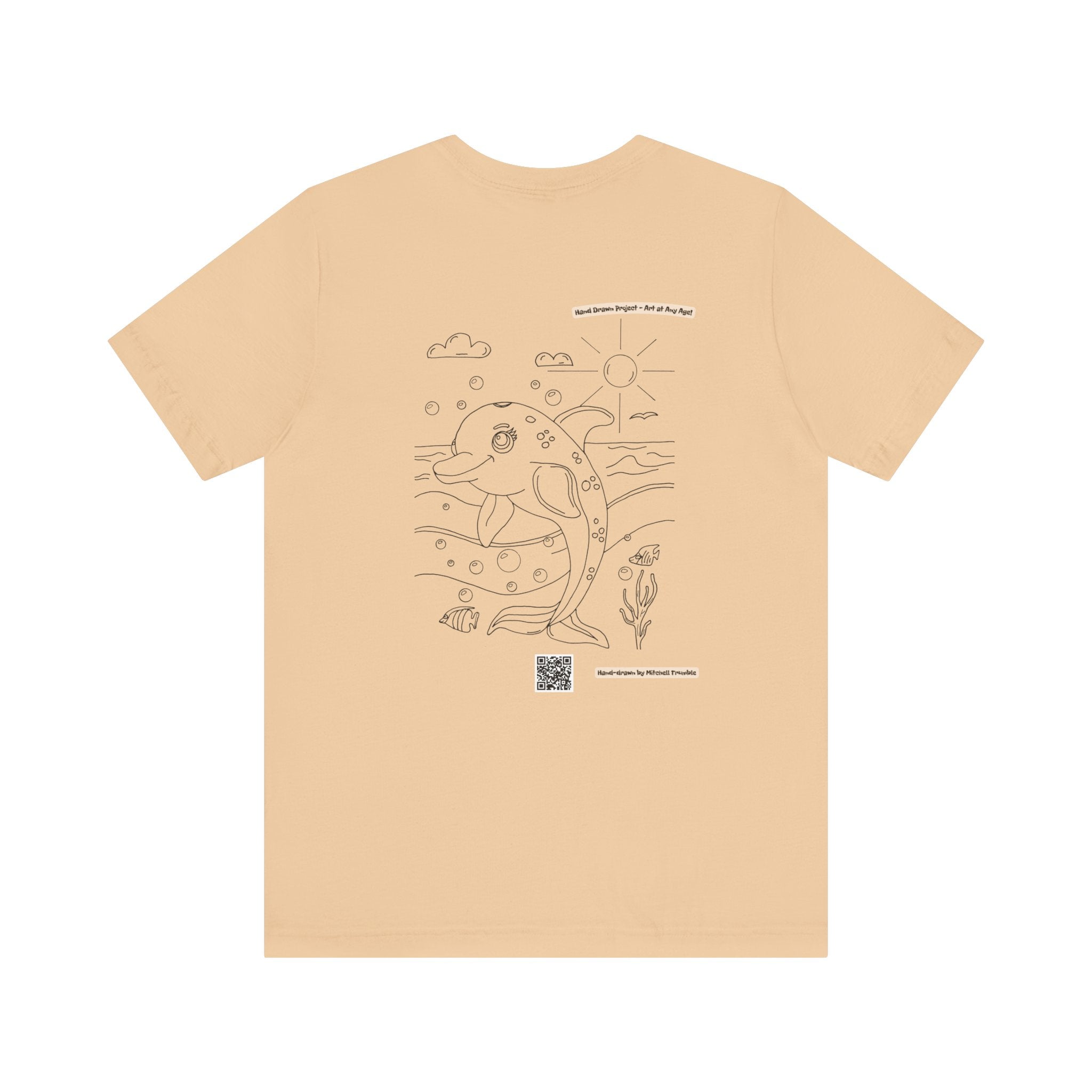 Dolphin Splash Squad Logo T-Shirt – Hand-Drawn Art