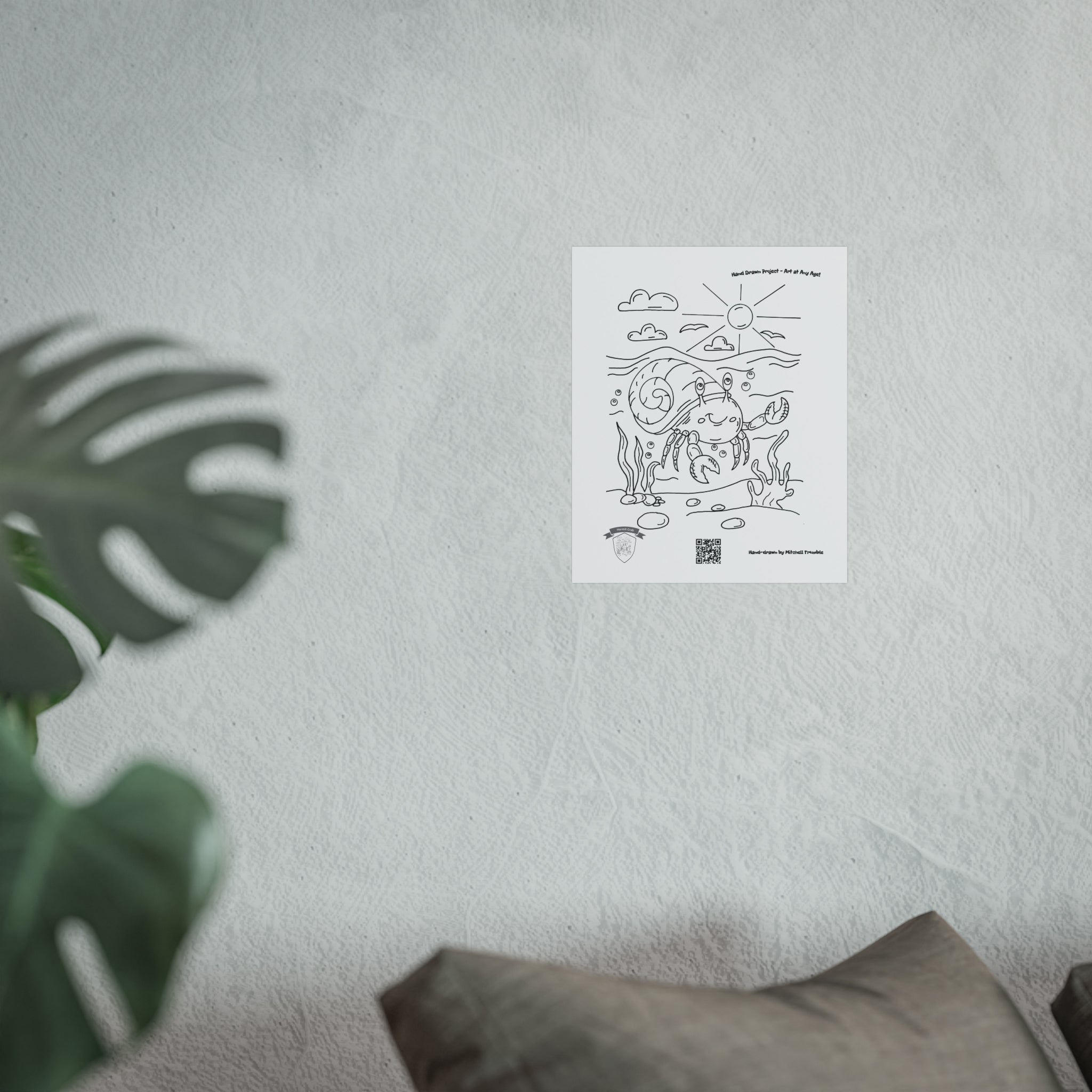 Cute Crab 1 Art Poster