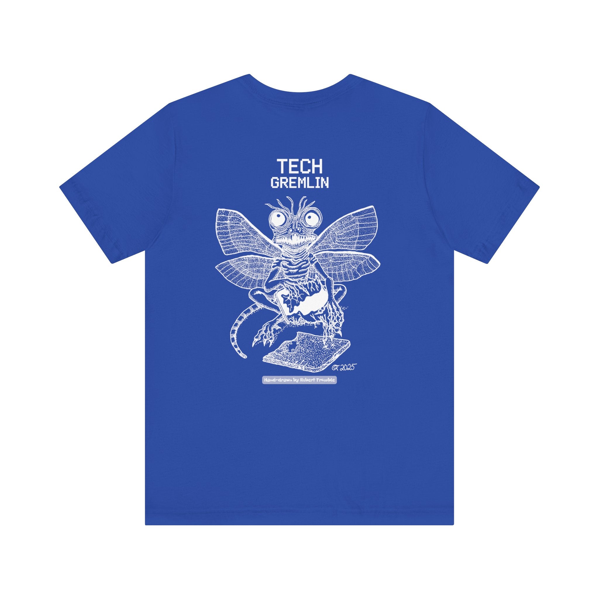 Tech Gremlin Logo Tee – Mischievous Creature Shirt | Hand-Drawn