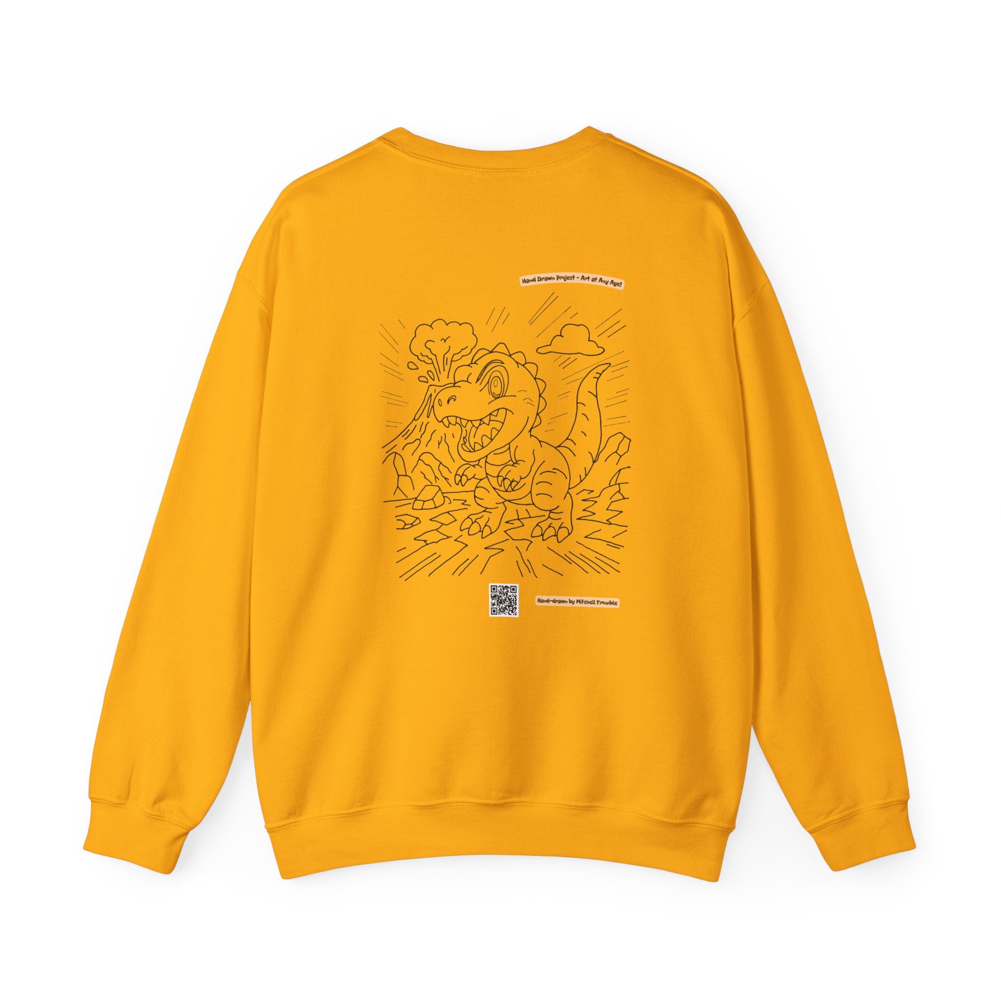 T-Rex Crewneck Sweatshirt – Unisex | Fun Dinosaur Gift for Kids & Adults, Cozy Fall & Halloween Wear