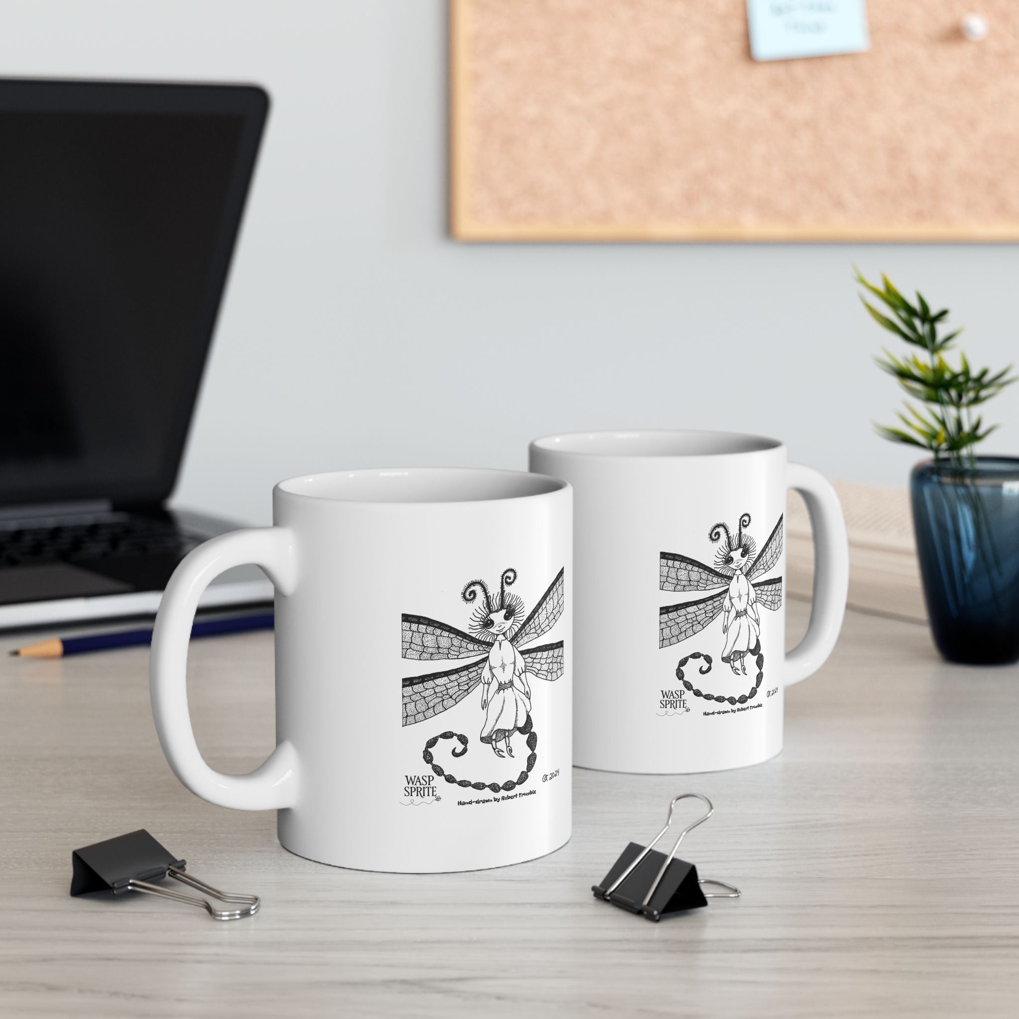 Wasp Sprite – Mystical Insect Folk Coffee Mug