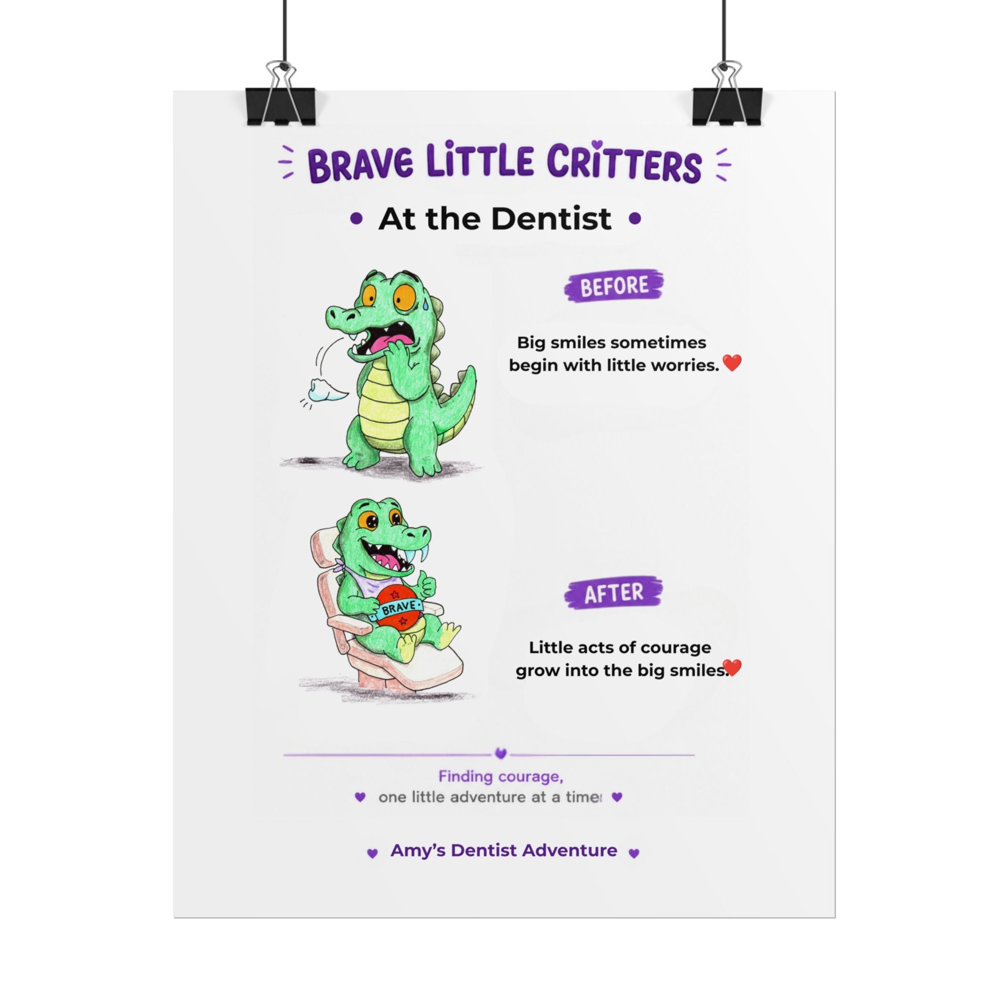 Alligator Encouragement Poster | Brave Little Critters